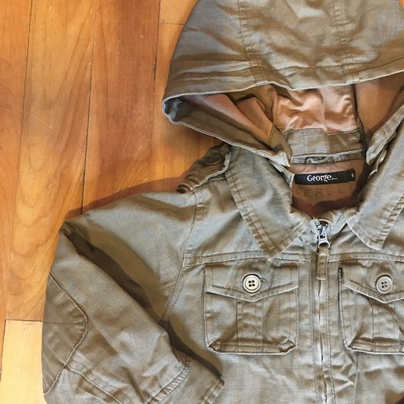 George cargo utility jacket khaki green size 5 - Picture 2 of 4